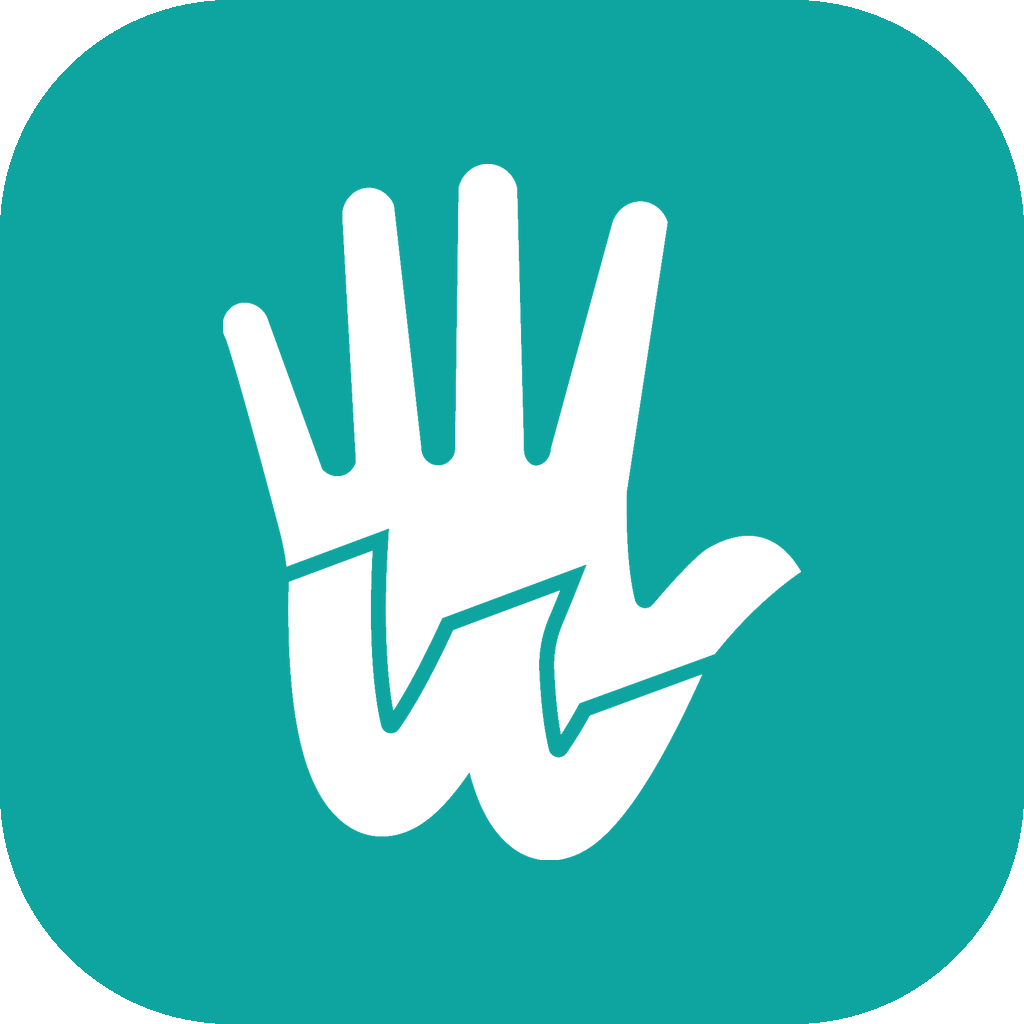 Workhand rounded teal app icon